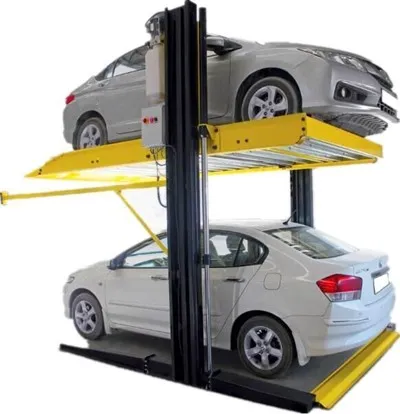 مصعد مواقف سيارات هيدروليكي ذو عمودين